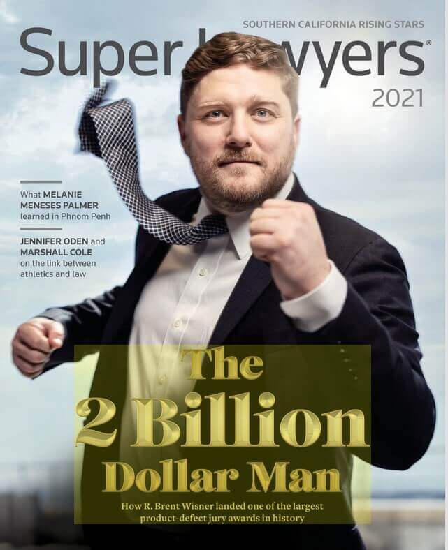 Super Lawyers Magazine Cover with Brent Wisner