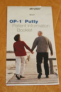 OP-1 Putty information pamphlet